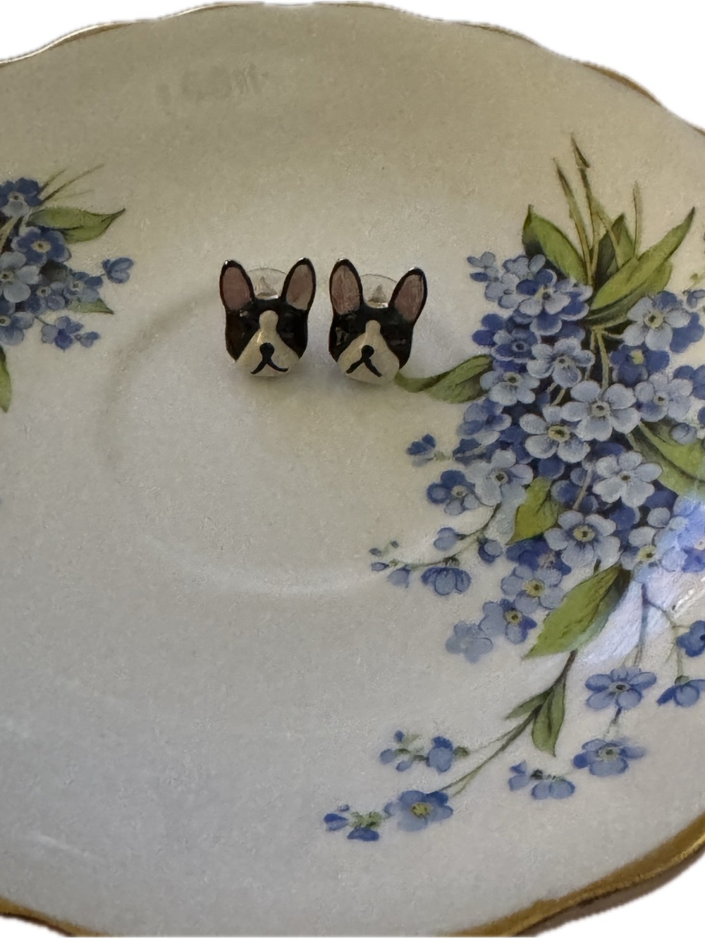 Betsey Johnson French Bulldog Earrings